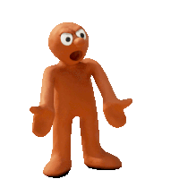 a cartoon character with a surprised look on his face says oi