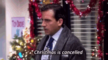 The Office Christmas Is Cancelled GIF - The Office Christmas Is Cancelled You Cant Cancel A Holiday GIFs