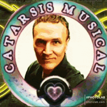 a picture of a man with headphones in a circle that says ' g.a.r.sis musical '