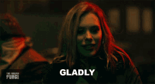 Gladly Mother Hardin GIF - Gladly Mother Hardin The Forever Purge GIFs