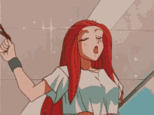 anime girl red hair 645ar crouz sweat