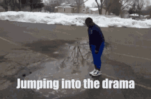 Jumping Into The Drama GIF - Jumping Into The Drama GIFs