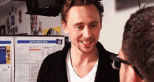Tom Hiddleston Laugh GIF - Tom Hiddleston Laugh Laughing GIFs