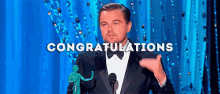 Congratulations GIF - Lio Di Caprio Stage Congratulations GIFs