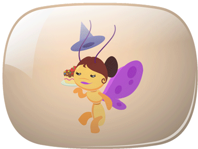 Cake Sweets Sticker - Cake Sweets Butterfly Stickers