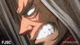a close up of a man 's face with a gif run.com logo in the corner