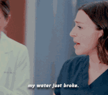 Greys Anatomy Amelia Shepherd GIF - Greys Anatomy Amelia Shepherd My Water Just Broke GIFs
