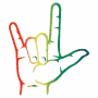 Rockand Roll Hand Sign GIF - Rockand Roll Hand Sign Roses GIFs