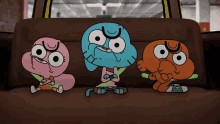 Gumball Frown GIF - Gumball Frown Upside GIFs