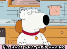 Family Guy Brian Griffin GIF - Family Guy Brian Griffin Ill Have What Hes Having GIFs