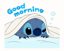 good morning stitch just woke up