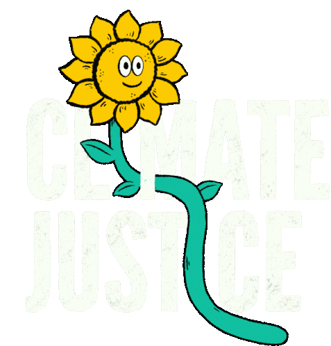 Climate Justice Sunflower Sticker - Climate Justice Sunflower Earth Stickers