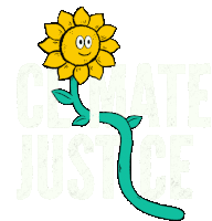 Climate Justice Sunflower Sticker