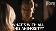 Whats With All This Animosity Homelander GIF - Whats With All This Animosity Homelander Antony Starr GIFs