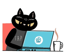 cat emails tap cat serious cat working cat