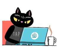 Cat Emails Tap Sticker - Cat Emails Tap Cat Stickers