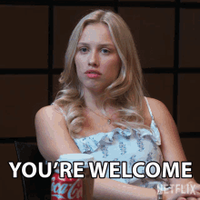 Youre Welcome Elinor Fairmont GIF - Youre Welcome Elinor Fairmont First Kill GIFs