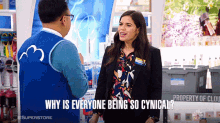 Why Is Everyone Being So Cynical America Ferrera GIF - Why Is Everyone Being So Cynical America Ferrera Amy Sosa GIFs