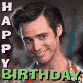 a picture of a man with the words " happy birthday " on it