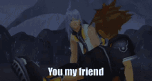 Kingdom Hearts Soriku GIF - Kingdom Hearts Soriku You My Friend GIFs