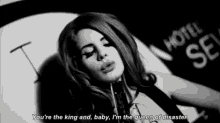 You'Re The King And, Baby, I'M The Queen Of Disaster. GIF - Lana Del Rey Music Video Queen Of Disaster GIFs
