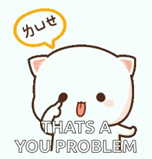 a cartoon cat is holding a microphone and talking into it .