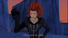 Axel Kingdom Hearts GIF - Axel Kingdom Hearts Youre Slow GIFs