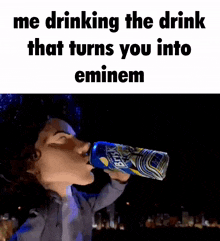 Eminem Drink GIF - Eminem Drink Funny GIFs