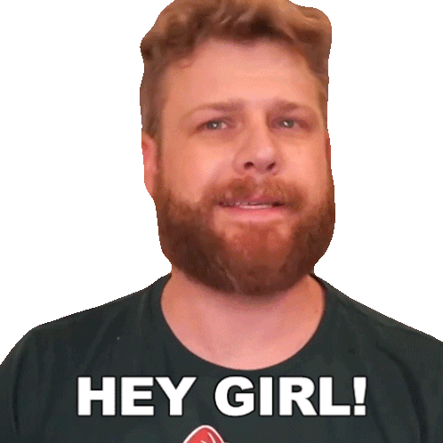 Hey Girl Grady Smith Sticker - Hey Girl Grady Smith Hello Girl Stickers