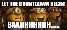 Minions Countdown GIF - Minions Countdown Excited GIFs