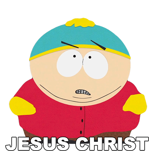 Jesus Christ Eric Cartman Sticker - Jesus Christ Eric Cartman South Park Stickers
