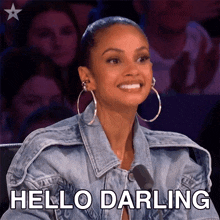 Hello Darling Alesha Dixon GIF - Hello Darling Alesha Dixon Britain'S Got Talent GIFs