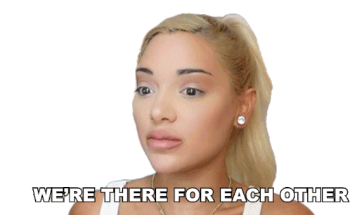 Were There For Each Other Gabriella Demartino Sticker - Were There For Each Other Gabriella Demartino Fancy Vlogs By Gab Stickers