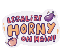 Ghosttwf Legalize Sticker - Ghosttwf Legalize Horny Stickers