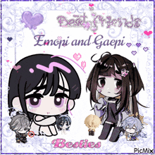 a poster that says best friends emopi and gaepi on it