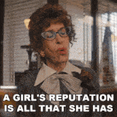 A Girls Reputation Is All That She Has Asst Principal Mcgee GIF - A Girls Reputation Is All That She Has Asst Principal Mcgee Grease Rise Of The Pink Ladies GIFs