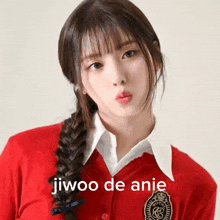 Jiwoo De Anie Nmixx Anie GIF - Jiwoo De Anie Nmixx Anie Kim Jiwoo GIFs
