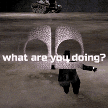 a man in a top hat stands in front of a tank with the words what are you doing