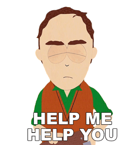 Help Me Help You Scott Evans Sticker - Help Me Help You Scott Evans South Park Stickers