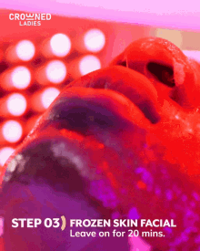 Frozen Skin Facial Facial Care GIF - Frozen Skin Facial Facial Care Red Light GIFs