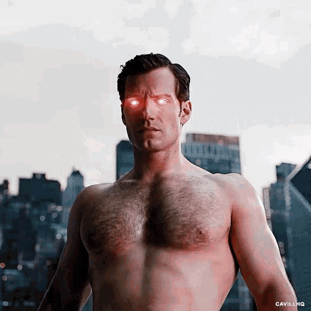 Henry Cavill As Superman Heat Vision GIF