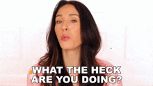 What The Heck Are You Doing Shea Whitney GIF - What The Heck Are You Doing Shea Whitney What Are You Up To GIFs