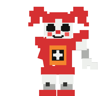Circus Baby Attacking Sticker - Circus Baby Attacking Stickers