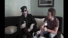 Mm Marilyn Manson GIF - Mm Marilyn Manson Laughing GIFs