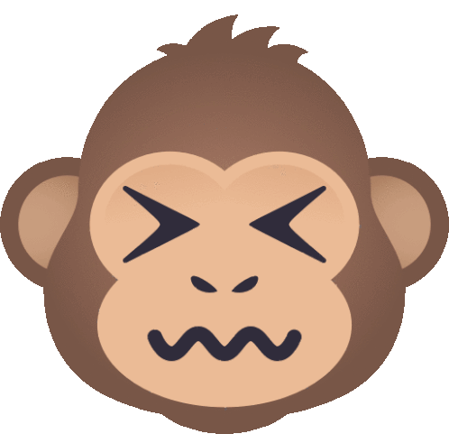 Confounded Monkey Monkey Sticker - Confounded Monkey Monkey Joypixels Stickers