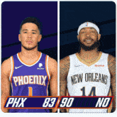 Phoenix Suns (83) Vs. New Orleans Pelicans (90) Third-fourth Period Break GIF - Nba Basketball Nba 2021 GIFs