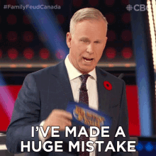 Ive Made A Huge Mistake Gerry Dee GIF - Ive Made A Huge Mistake Gerry Dee Family Feud Canada GIFs
