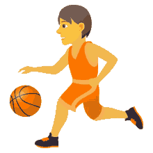 basketball activity joypixels dribbling dribble