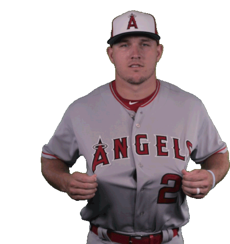 Mike Trout Proud Sticker - Mike Trout Proud Los Angeles Angels Stickers