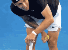 Alex Molcan Leg Cramps GIF - Alex Molcan Leg Cramps Tennis GIFs